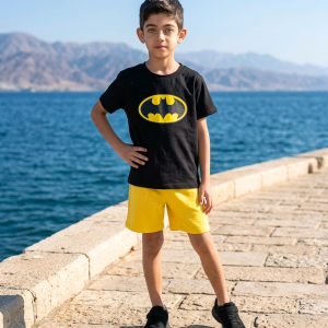 סט קיץ לילדים – חולצת באטמן + מכנס קצר
